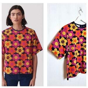 Lazy Oaf Multicolor Floral Top